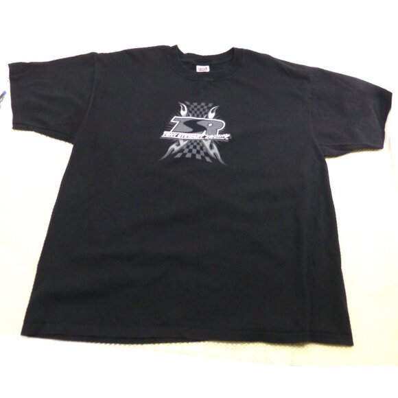Tony Stewart Racing Black Graphic T-Shirt 2X Anvil Pre-Shrunk Cotton Short Sleev - Picture 2 of 7